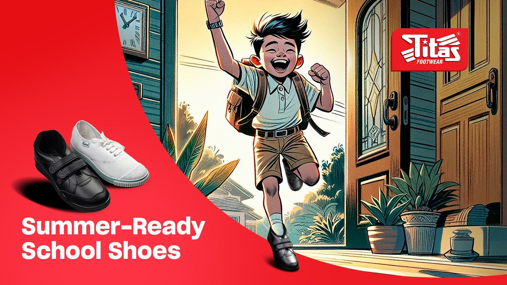 Perfect lightweight school shoes online - Titas Footwear