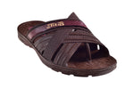 Titas Gents Brown Chappal PVC