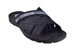 Titas Gents Black Chappal PVC