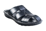 Titas Gents Black Chappal PU