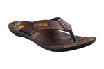Titas Gents Brown Chappal PU