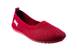 Titas Ladies Maroon Canvas Shoe