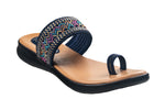 Titas Ladies Black Chappal