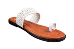 Titas Ladies White Chappal