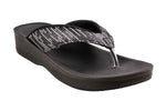 Aerowalk Ladies Black Chappal PU