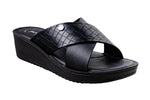 Puntoblu Ladies Black Chappal PU