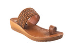Flite Ladies Tan Chappal PU