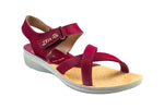 Titas Ladies Red / Beige Sandal PU