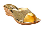 Titas Ladies Golden Wedding Chappal