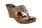 Titas Ladies Copper Wedding Chappal