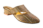 Titas Ladies Golden Wedding Chappal