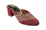 Titas Ladies Red Wedding Chappal
