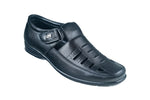 Action Gents Black Sandal