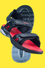 Campus Gents Black/D. Grey/Red Kito (Gk Gc 2209 A)