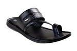 VKC Pride Gents Black Chappal PU