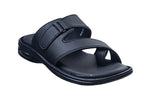Titas Gents Black Chappal
