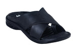 Titas Gents Black Chappal