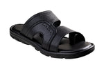 Titas Gents Black Chappal