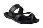 Aerowalk Gents Black Chappal PU