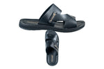 Aerowalk Gents Black Chappal PU (Gs Pu C Vn 68)