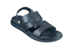 Puntooblu Gents Black Sandal PU