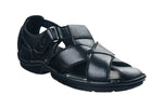 Michael Angelo Gents Black Sandal