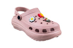 Maclin Ladies Fuchsia Clogs