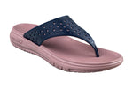 Welcome Ladies Navy / Peach Chappal EVA