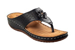 Senorita Ladies Black Chappal