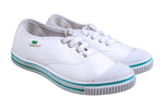Titas Children White Canvas School Shoe (9 Years & above Children)(Skool Comfort)