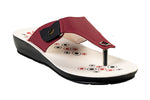 Titas Ladies Red Airmix Chappal