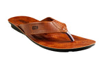 VKC Pride Gents Tan Chappal PU