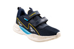 Abros Boys Navy / Mustard Sports Shoe