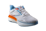 Abros Gents White / Ice Blue Sports Shoe