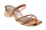 Titas Ladies Rose Gold Wedding Chappal