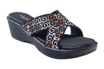 Trendz Ladies Black Chappal (Trnz C D250312)