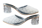 Trendz Silver / White Chappal for Women (Trnz S 250210)
