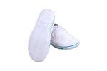 Titas Children White Canvas School Shoe (4 Years To 9 Years)(Velcro Comfort)