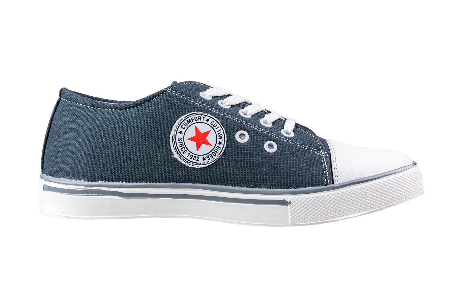 Titas Gents Grey Canvas Shoe