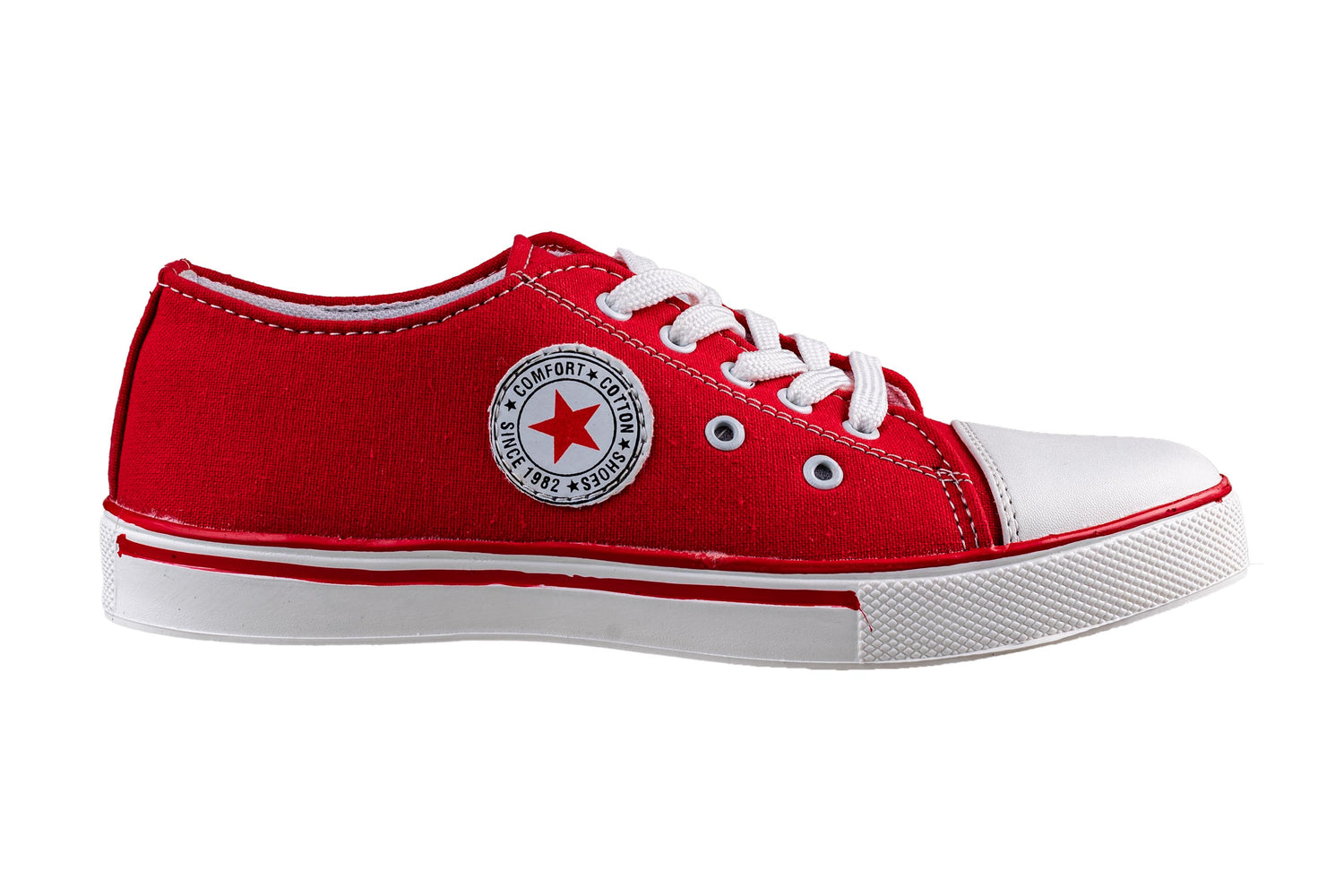 Titas Gents Red Canvas Shoe