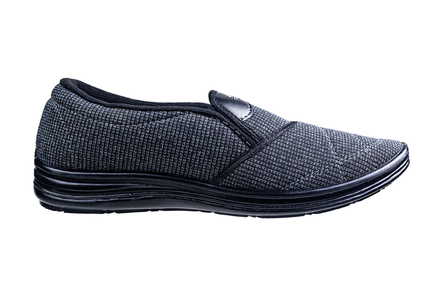 Titas Gents Black Canvas Shoe