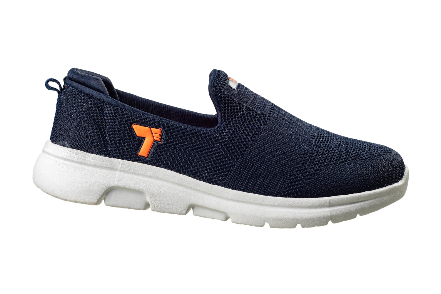 Titas Navy Blue / Orange Gents Canvas Shoe