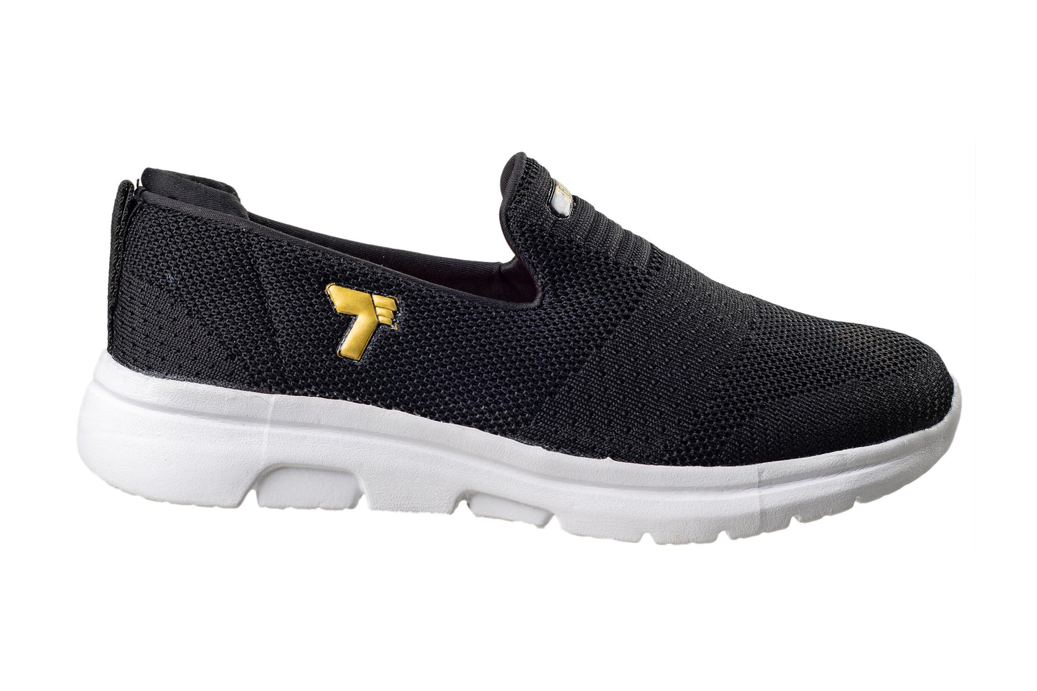 Titas Gents Black / Golden Canvas Shoe