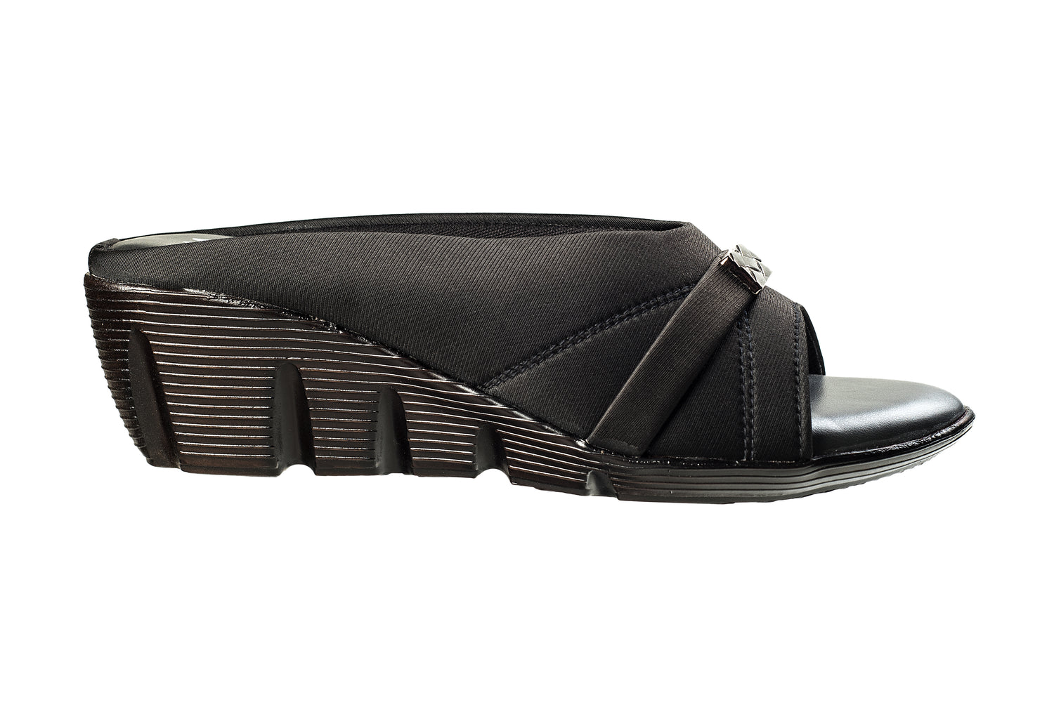 Titas Ladies Black Chappal