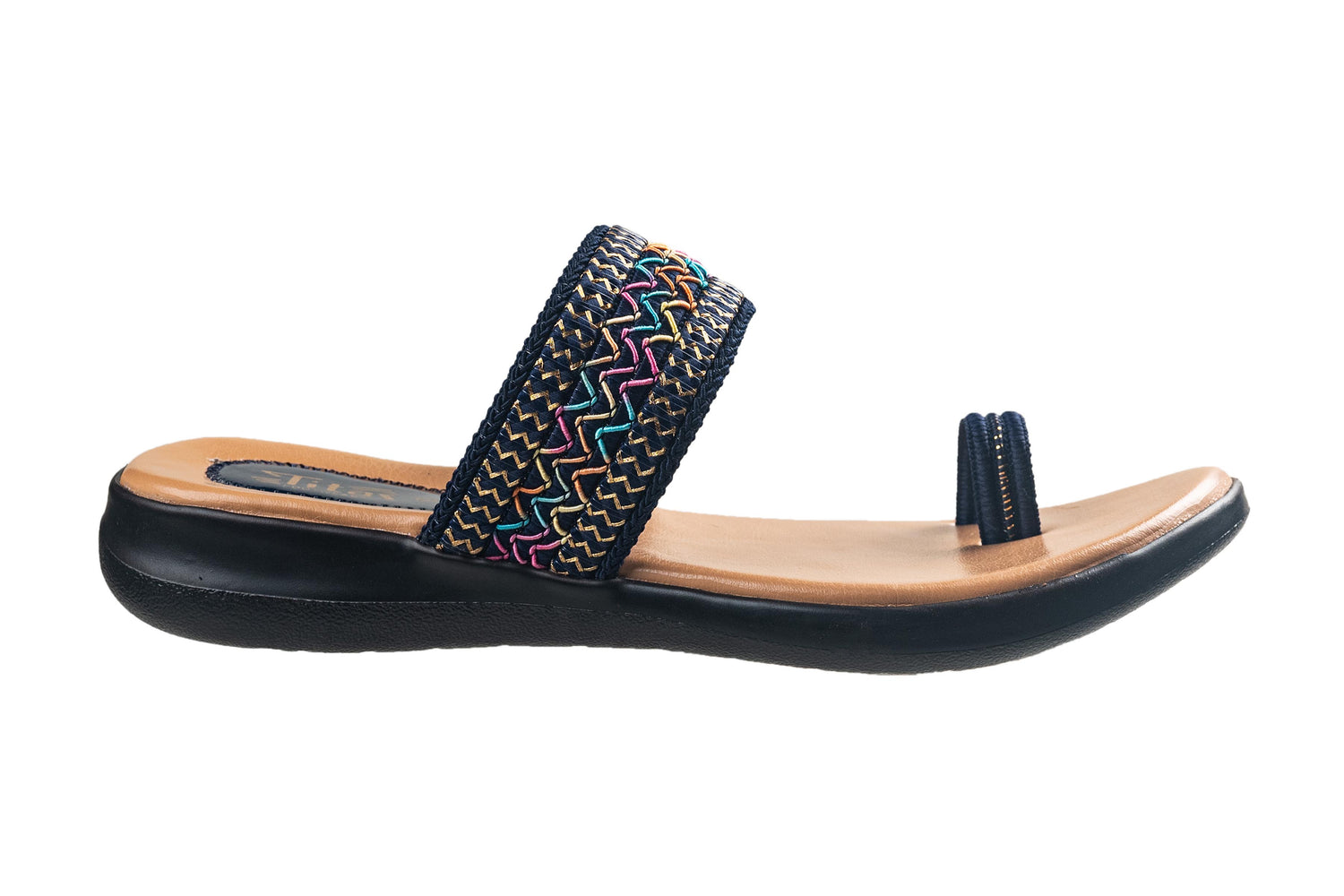 Titas Ladies Black Chappal
