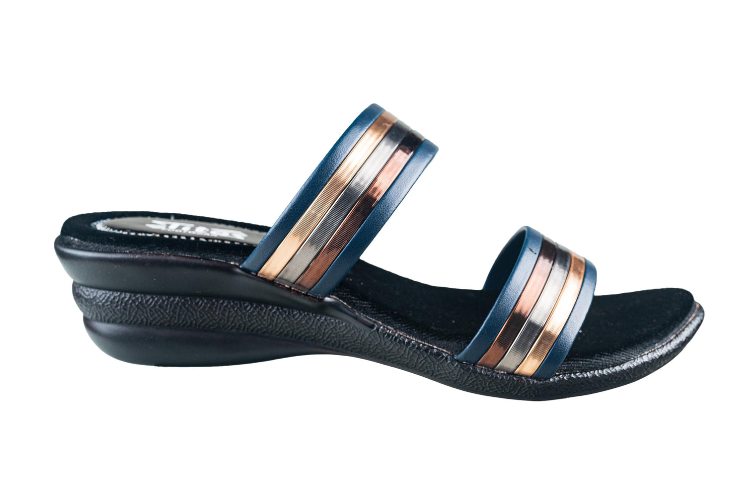 Titas Ladies Blue / Multi Chappal