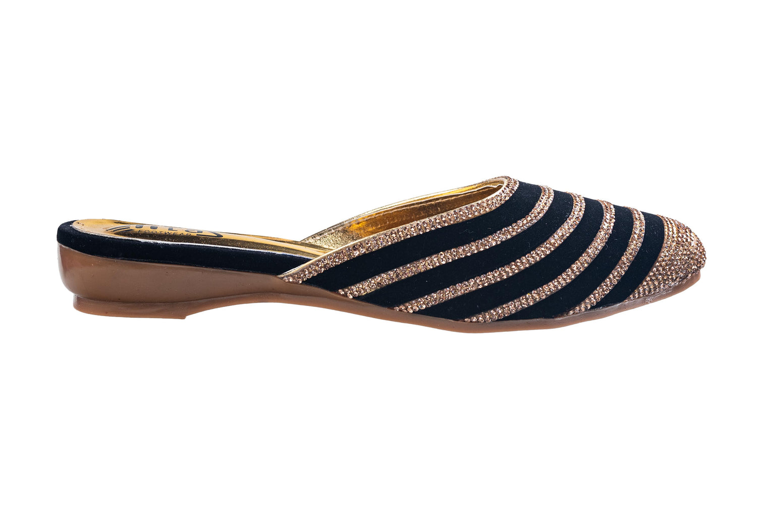 Titas Ladies Golden Chappal