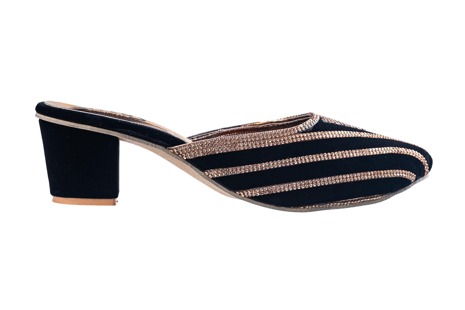 Titas Ladies Black Chappal (Cs C D240318)