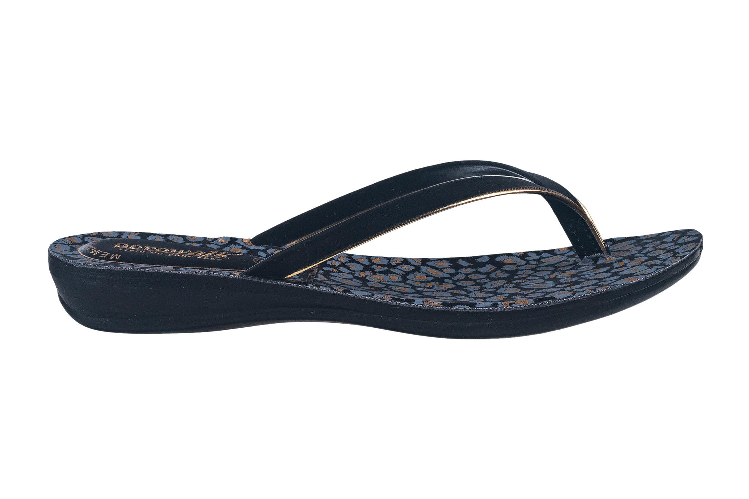 Aerowalk Ladies Black Chappal PU