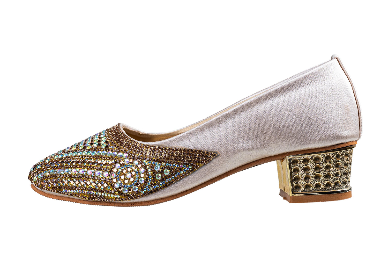 Titas Ladies Golden Wedding Shoe